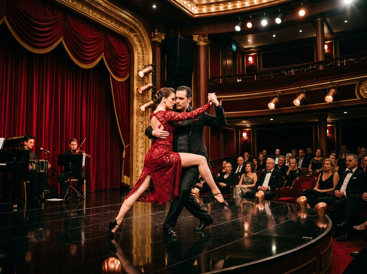Tango Theatre aboard a luxury cruise ship